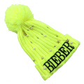 Frauen Unisex Herbst Winter Warm gestrickte Perlen Perlen POM POM Caps Beanie geflochtener Hut (HW121)